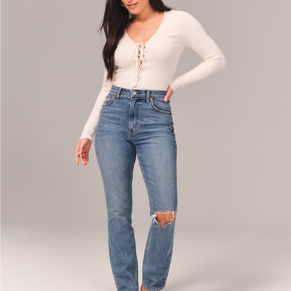 Abercrombie Curve Love The 90s Straight